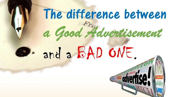 good and bad advertisements examples